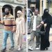 Islamisation. Burka. A Lugano malgré l&rsquo;interdiction! (photo prise en mai et juin)