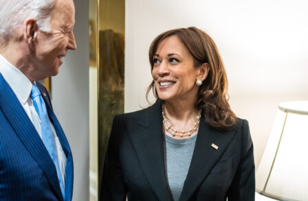 Joe Biden et sa vice-présidente, Kamala Harris, en 2022.