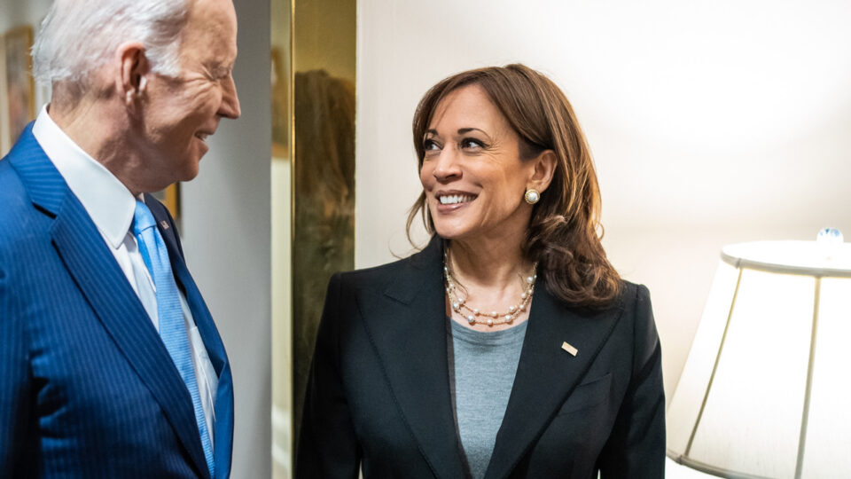 Joe Biden et sa vice-présidente, Kamala Harris, en 2022.